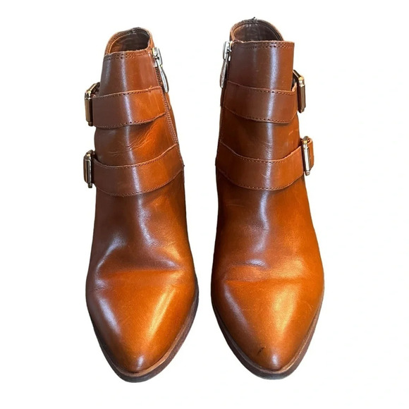 Franco Sarto Booties size 8.5 in excellent like-new condition with zips on side - Picture 3 of 5